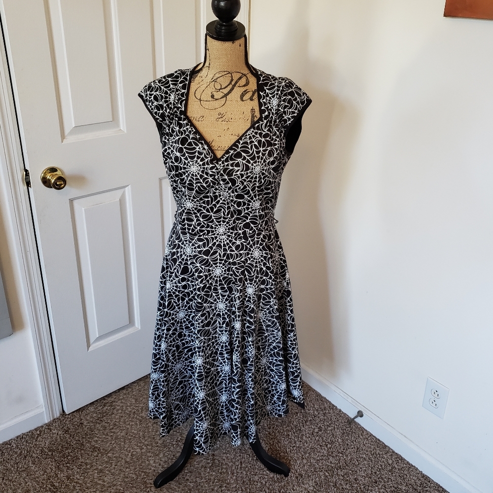 Spider Web Vintage Dress